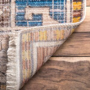 nuLOOM Vintage Deborah Tassel Area Rug, 4x6, Rust