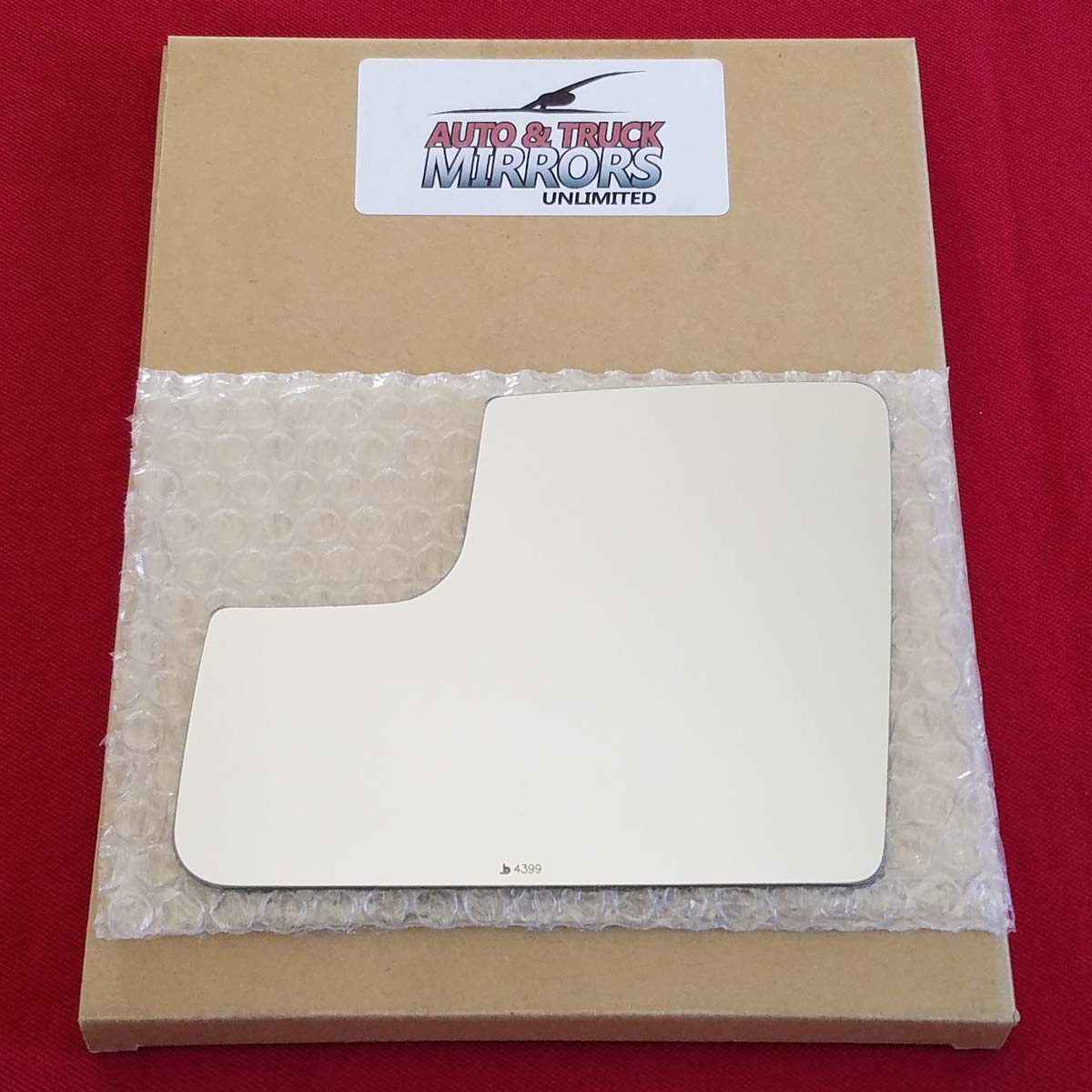 Mirror Glass + Full Size Adhesive Pad for 2011-2013 Ford Transit Connect Driver Side Replacement (2012 11 12 13)