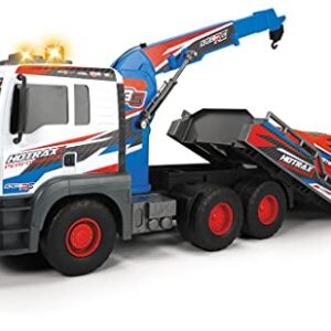 DICKIE TOYS 203749025 203749025 203749025 Tow Truck with Free-Wheel Motorised Crane Arm + 1 Car 55 cm Multi-Coloured