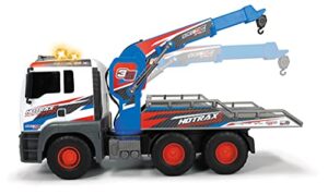 DICKIE TOYS 203749025 203749025 203749025 Tow Truck with Free-Wheel Motorised Crane Arm + 1 Car 55 cm Multi-Coloured