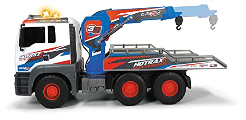 DICKIE TOYS 203749025 203749025 203749025 Tow Truck with Free-Wheel Motorised Crane Arm + 1 Car 55 cm Multi-Coloured