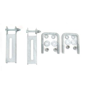 Sturdy Built (2) 8" Galvanized Vertical Bunk Bracket Kit for 3x3 Boat Trailer Cross Members