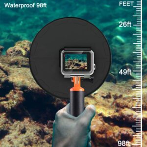 Suptig Dome, Dome Port, Underwater Dome Compatible for GoPro Hero 7 Black Hero 6 Hero 5 Hero 2018, Waterproof 98ft (30 Meters)