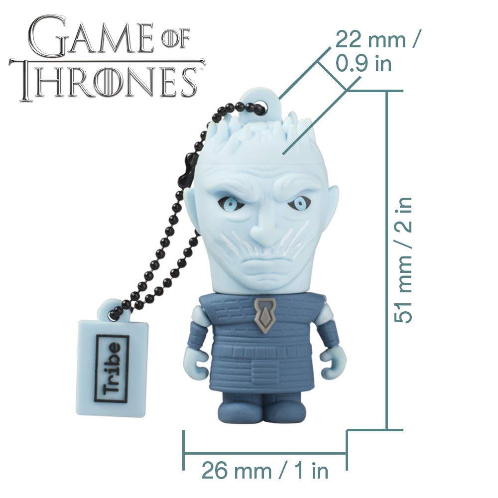 Tribe, Game of Thrones Night King, 16GB USB Flash Drive 2.0 Memory Stick Keychain