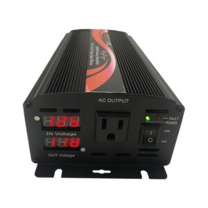 krxny 1000w watt pure sine wave car power inverter converter 12v dc to 110v 120v ac 60hz with led display