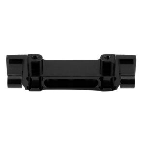 Dilwe Front Bumper Mount, Front Bumper Servo Bracket Relocation Bumper Mount Stand for Traxxas TRX-4 RC Crawler Car RC Accessoires(Black)