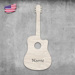 Personalized Unique LED Wall Hanging Guitar Light – Personalized with Name for Music Fans, Men, Women, Music Teacher - Guitar Player Gifts