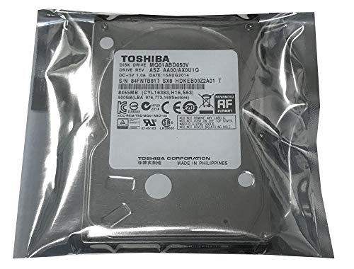 500GB Toshiba 2.5-inch SATA laptop hard drive (5400rpm, 8MB cache) MQ01ABD050V (Renewed)