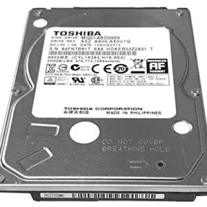 500GB Toshiba 2.5-inch SATA laptop hard drive (5400rpm, 8MB cache) MQ01ABD050V (Renewed)