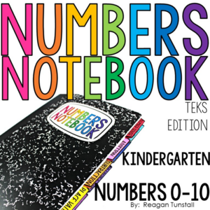 teks numbers notebook interactive journals numbers 0 to 10 kindergarten