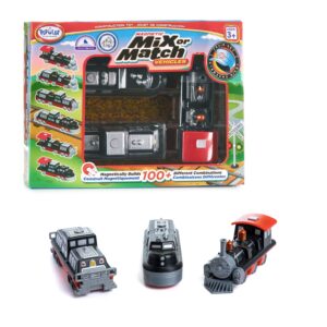 popular playthings magnetic mix or match vehicles, train