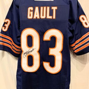 Willie Gault Chicago Bears Signed Autograph Blue Custom Jersey JSA Witnessed Certified