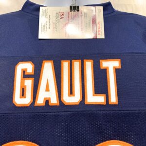 Willie Gault Chicago Bears Signed Autograph Blue Custom Jersey JSA Witnessed Certified