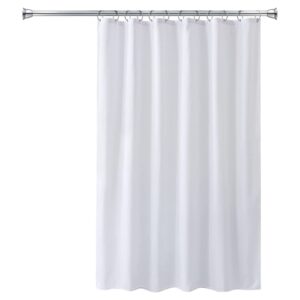 Splash Home Eire Shower Curtain Rod, 42 to 72 Inches Steel Adjustable Tension Curtain Rod - Non-Slip, No Drilling Shower Rods for Bathroom, Chrome