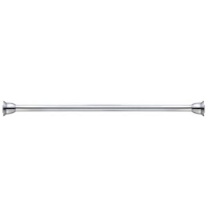 Splash Home Eire Shower Curtain Rod, 42 to 72 Inches Steel Adjustable Tension Curtain Rod - Non-Slip, No Drilling Shower Rods for Bathroom, Chrome