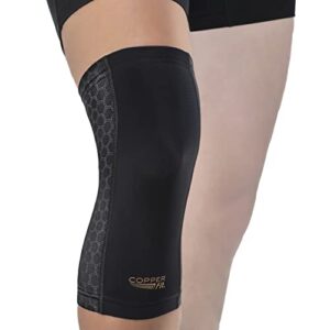 copper fit freedom unisex knee compression sleeve, large