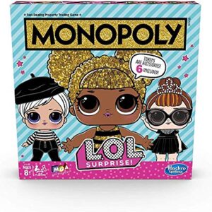 Monopoly Game: L.O.L. Surprise! Edition Board Game for Kids Ages 8 and Up