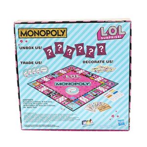 Monopoly Game: L.O.L. Surprise! Edition Board Game for Kids Ages 8 and Up