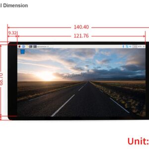 5.5 inch HDMI AMOLED Display with Toughened Glass Cover 1920x1080 Capacitive Touch HDMI Interface Supports Mini PC Raspberry Pi 4 3 2 1 Model B B+ A+ Computer Monitor @XYGStudy