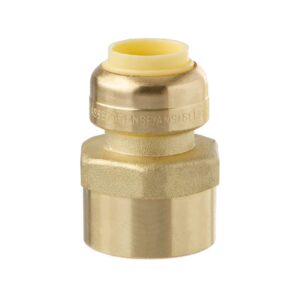 littlewell acpf8fpt12 brass 1/2'' push-fit x 3/4'' npt female pipe thread coupling
