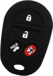 keyguardz keyless remote car key fob shell cover soft rubber case for toyota avalon solara highlander sequoia sienna