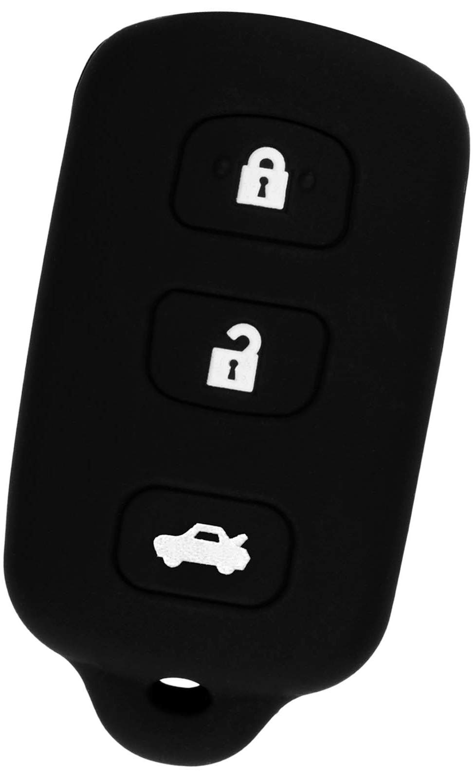 KeyGuardz Keyless Remote Car Key Fob Shell Cover Soft Rubber Case for Toyota Avalon Camry Solara Matrix Vibe GQ43VT14T HYQ12BAN