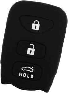 keyguardz keyless entry remote car key fob outer shell cover soft rubber case for hyundai kia elantra sonata