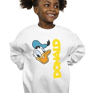 Disney Girls Donald Duck Greetings Sweatshirt White 12-13 Years