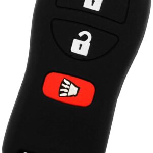 KeyGuardz Keyless Remote Car Key Fob Shell Cover Soft Rubber Case for Nissan Infiniti Pathfinder Frontier Murano Titan Xterra