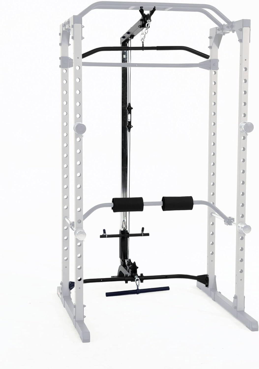 Fitness Reality unisex adult Pull-down Only Lat Pull down Attachment, Chrome, Black, One Size US