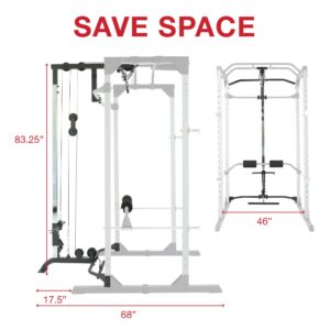 Fitness Reality unisex adult Pull-down Only Lat Pull down Attachment, Chrome, Black, One Size US