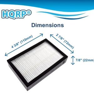 HQRP 2-Pack HEPA Filter compatible with Panasonic MC-V7710 MC-V7720 MC-V7721 MC-V7722 MC-V9658, Fold'n Go MC-V5481 MC-V5485 MC-V5491 MC-V5451 MC-V5454, Dual-Sweep 7500 Series Upright Vacuum Cleaners