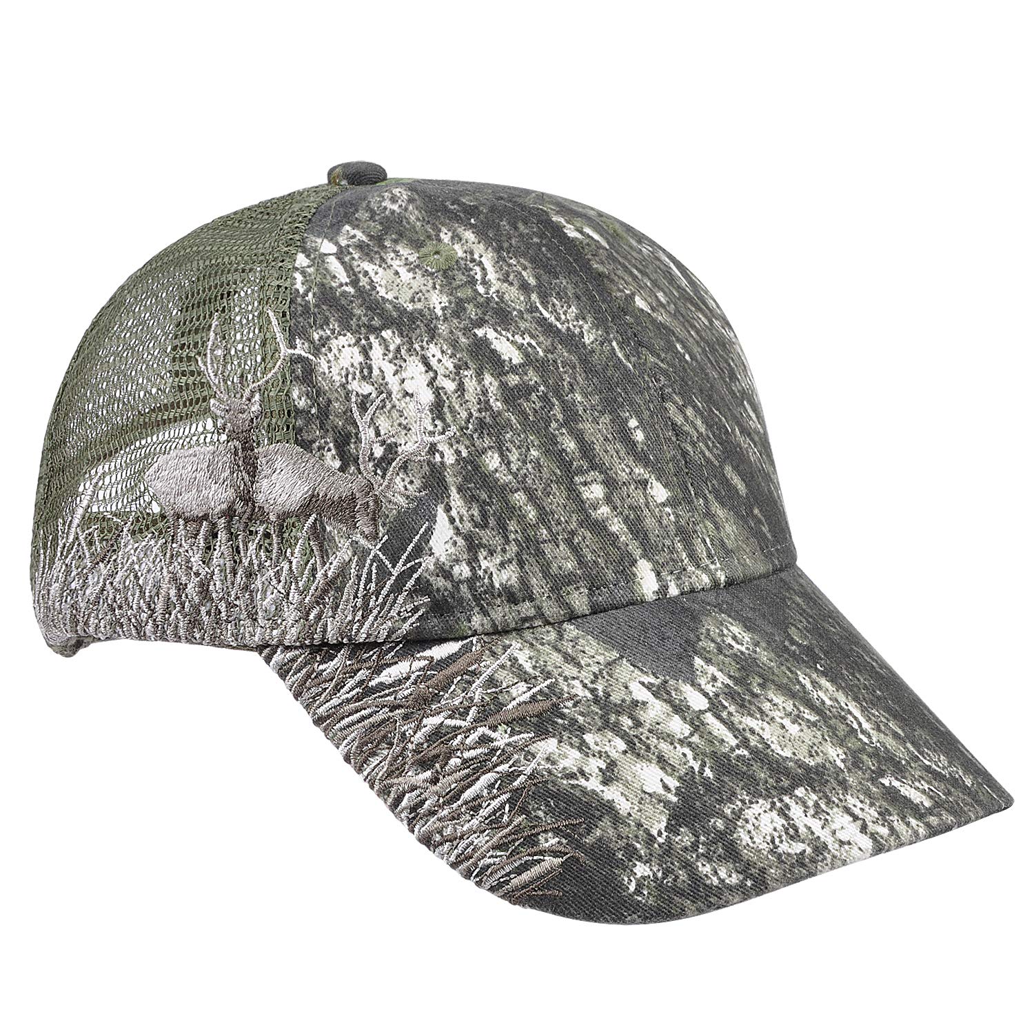 Tirrinia Adjustable 3D Embroidery Hunting Cap, Baseball Hat with Air Mesh Back for Ultimate Comfort