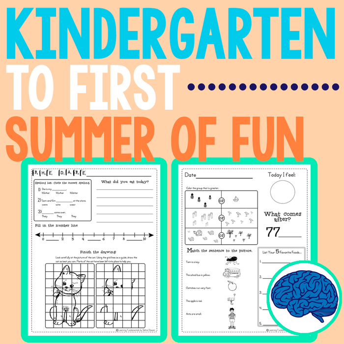 Summer Packet | Kindergarten entering Grade 1