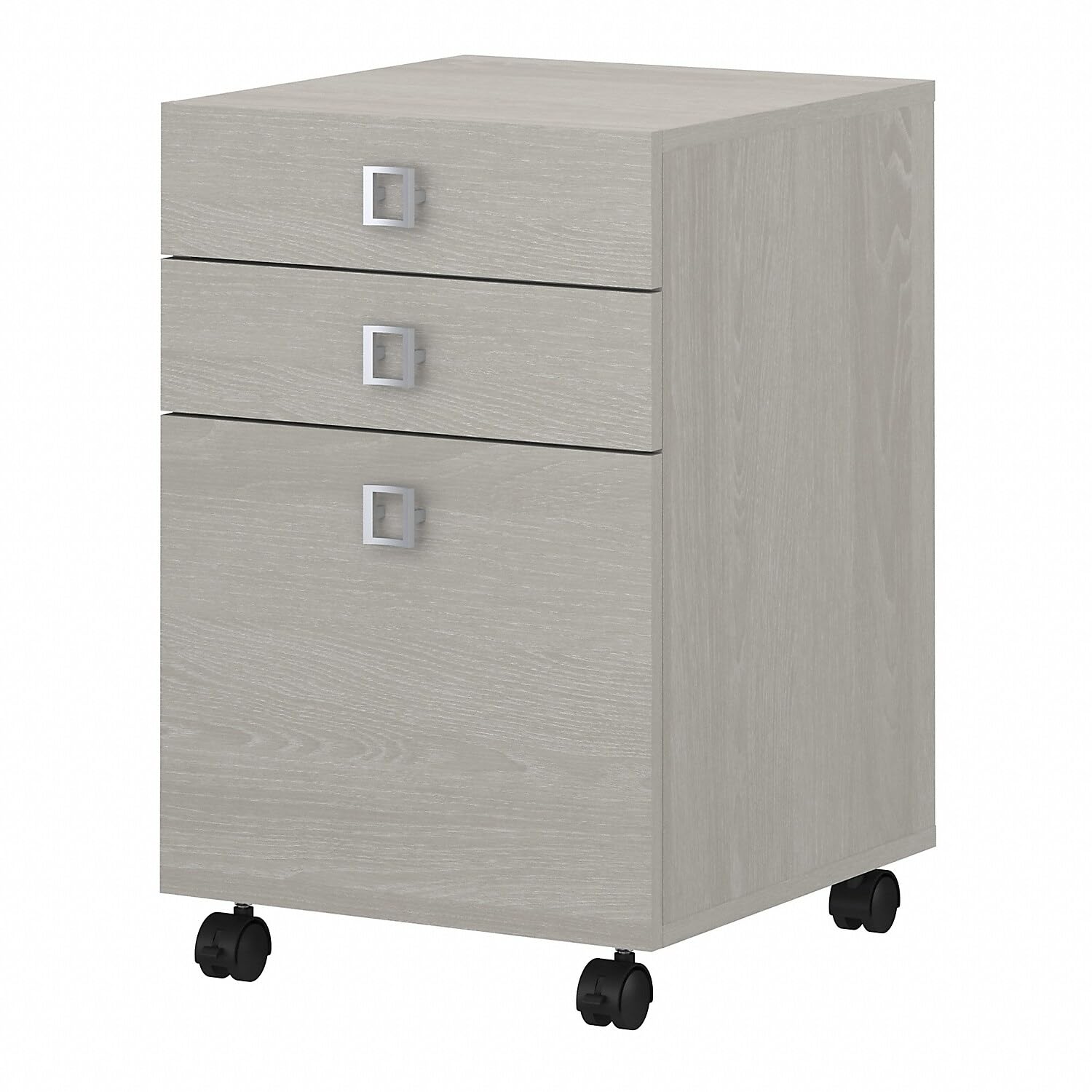 Office by kathy ireland KI60201-03 Echo 3-Drawer Mobile File Cabinet, Letter, Gray Sand, 16-Inch
