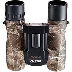 Nikon ACULON A30 10x25 TrueTimber KANATI Camo Binocular | Dual Hinge Design, Fully Multi-Coated Lightweight Binocular, Smooth Central Focus Knob, Limited Official Nikon USA Model