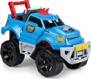 demo duke, crashing and transforming vehicle with over 100 sounds and phrases, for kids aged 4 and up