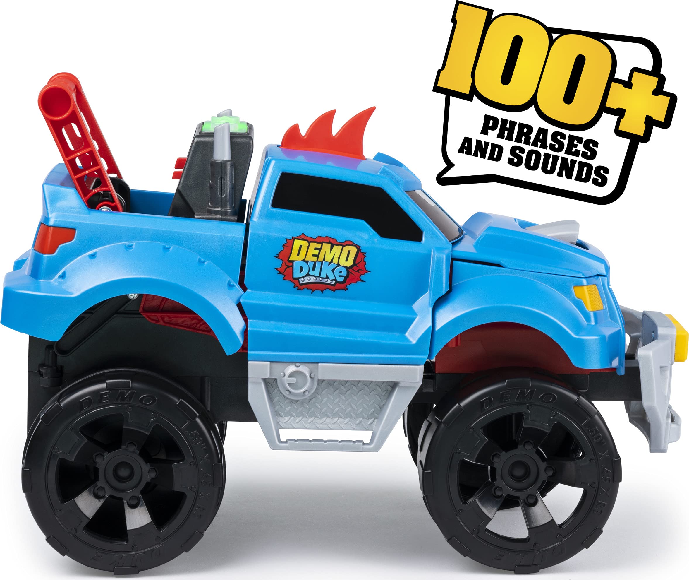 Demo Duke, Crashing and Transforming Vehicle with Over 100 Sounds and Phrases, for Kids Aged 4 and Up