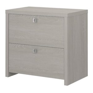 office by kathy ireland ki60202-03 echo 2-drawer lateral file cabinet, letter/legal, gray sand, 32-inch