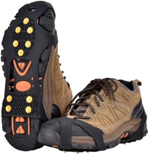 aliglow ice snow grips over shoe/boot traction cleat spikes anti slip footwear