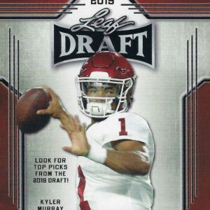 2019 LEAF NFL DRAFT Series Factory Sealed Blaster Box of Packs with 2 GUARANTEED Autographed Cards per box! One of the First 2019 Football Products on the market!