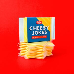 Ridley’s 100 Single Cheesy Joke Cards – Includes 100 Jokes for Kids and Adults, Funny Jokes for Family-Friendly Fun – Makes a Great Gift Idea