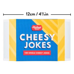 Ridley’s 100 Single Cheesy Joke Cards – Includes 100 Jokes for Kids and Adults, Funny Jokes for Family-Friendly Fun – Makes a Great Gift Idea