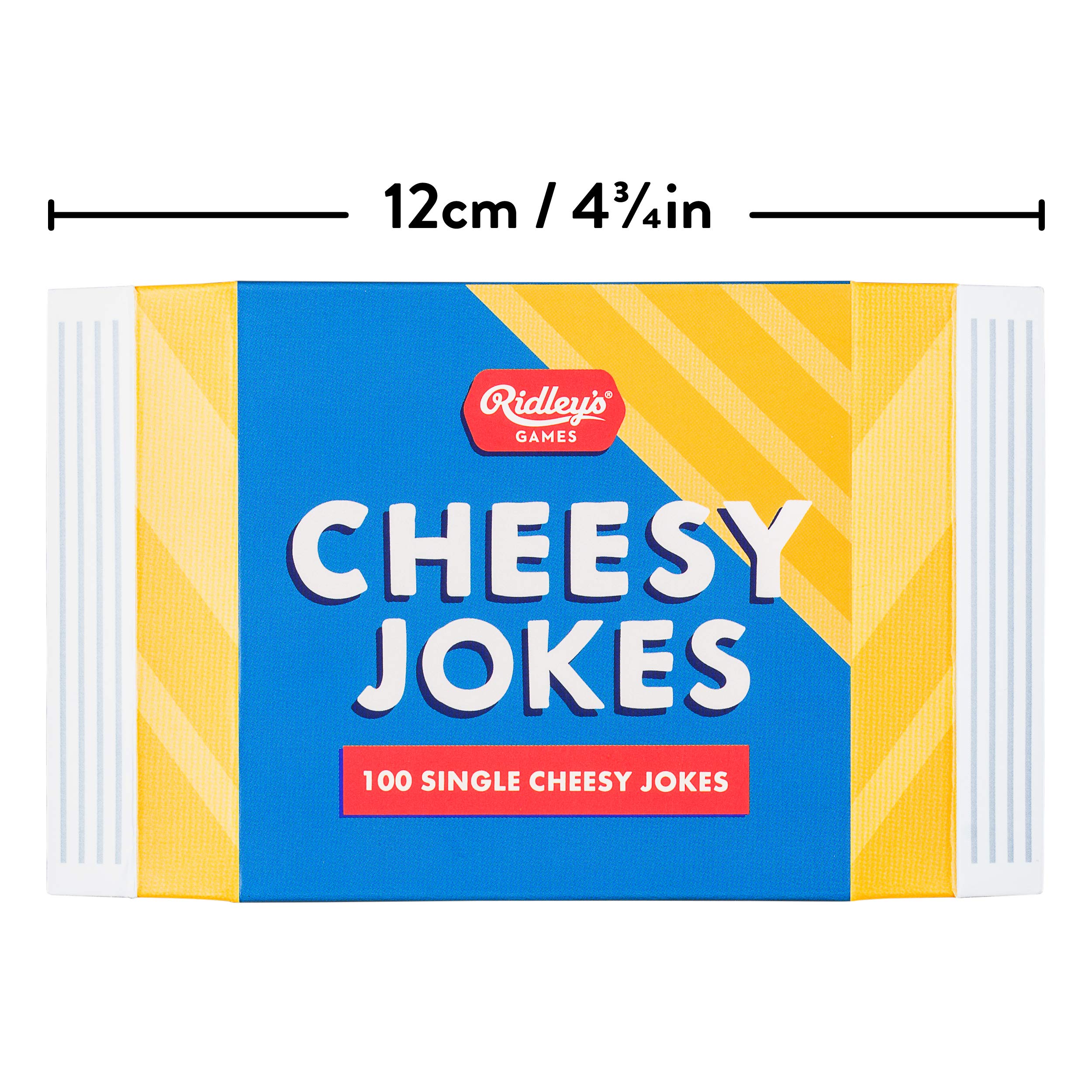 Ridley’s 100 Single Cheesy Joke Cards – Includes 100 Jokes for Kids and Adults, Funny Jokes for Family-Friendly Fun – Makes a Great Gift Idea