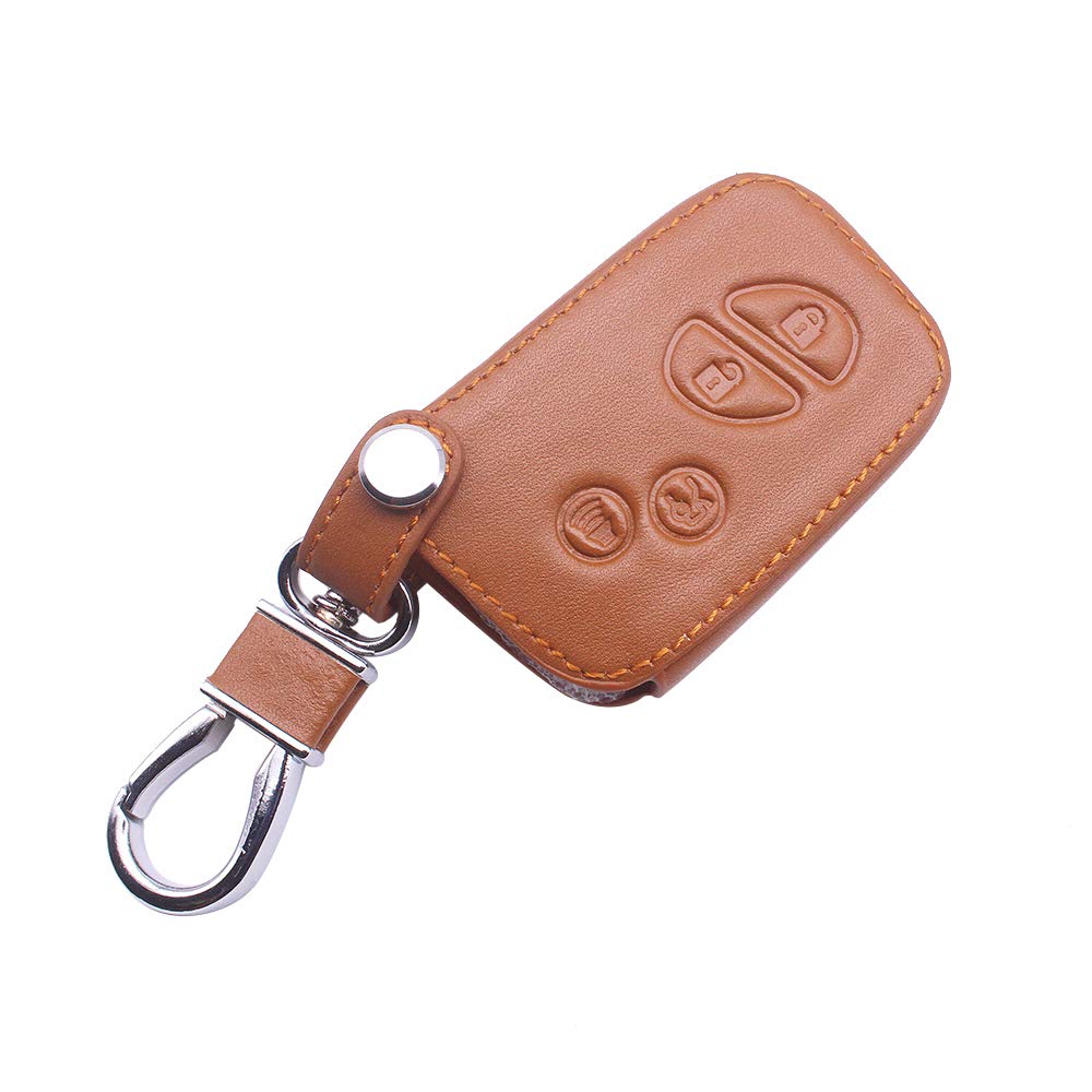 4 Button Leather Car Remote Key Fob Holder Case Cover for Lexus GX LX RX Series