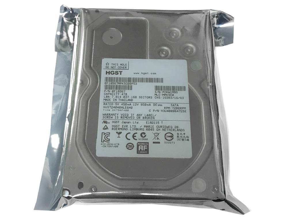 HGST Ultrastar HUS724040ALE640 (0F18567) 4TB 64MB 7200RPM SATA 6Gb/s 3.5in Internal Enterprise Hard Drive - 5 Year Warranty