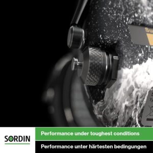 Sordin Supreme Pro-X Ear Defenders for Hunting & Shooting - Active & Electronic - Textile Band & Gel Kits - Black Ear Muffs