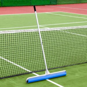 vermont rol-dri tennis court squeegee - blue pva & pu foam tennis squeegee | lightweight with exceptional court coverage | 36in sweep tennis brush | quick clearing