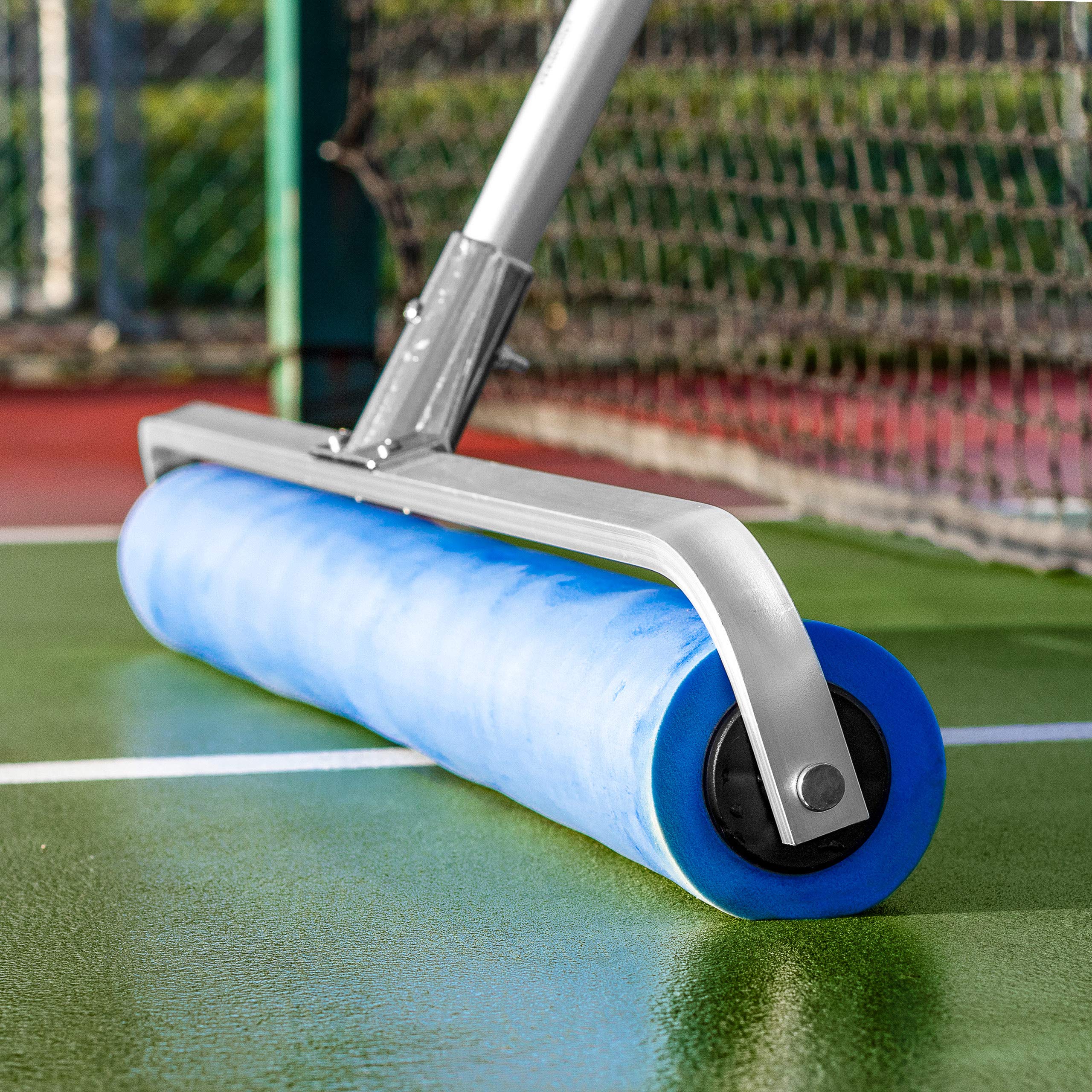 Vermont Rol-Dri Tennis Court Squeegee - Blue PVA & PU Foam Tennis Squeegee | Lightweight with Exceptional Court Coverage | 36in Sweep Tennis Brush | Quick Clearing