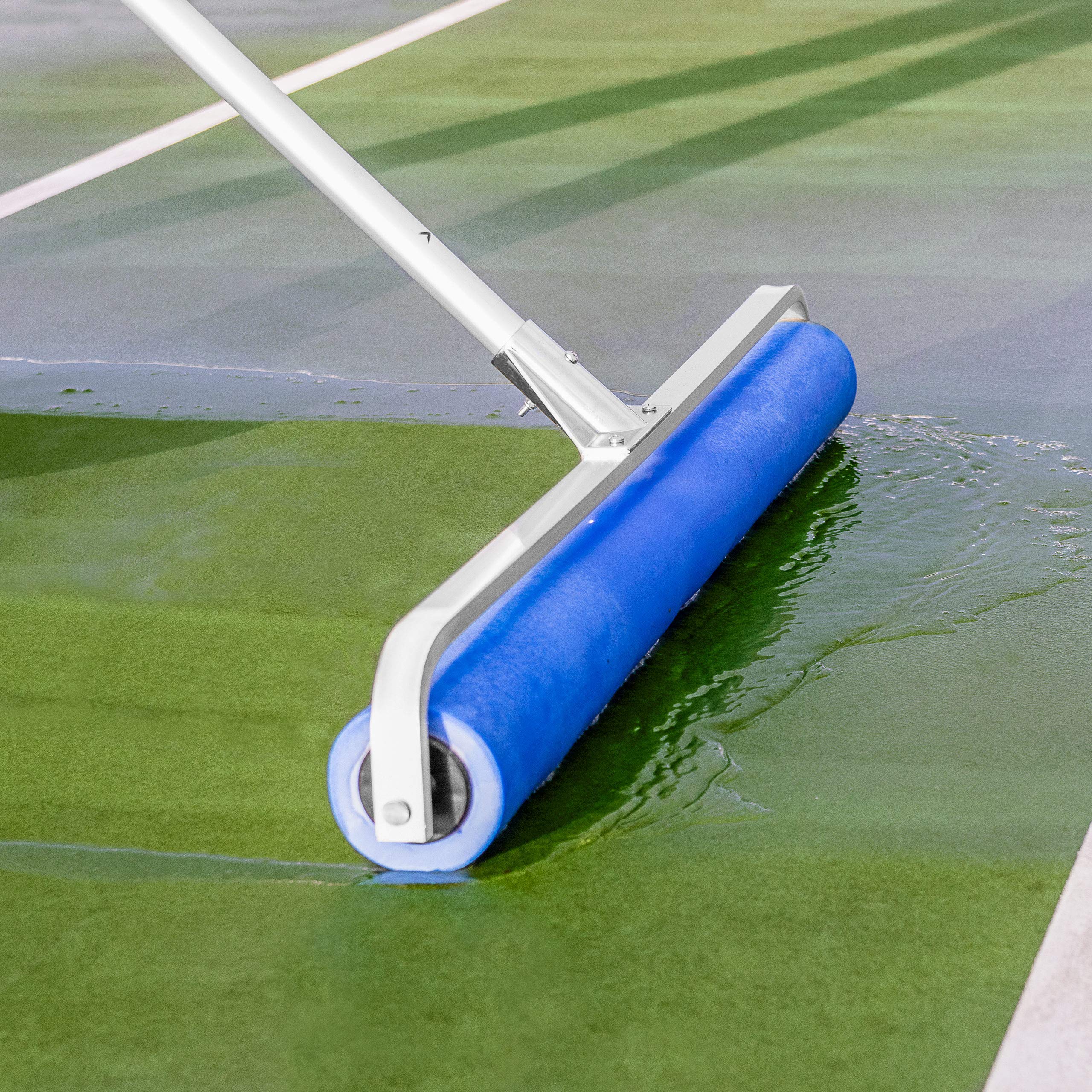 Vermont Rol-Dri Tennis Court Squeegee - Blue PVA & PU Foam Tennis Squeegee | Lightweight with Exceptional Court Coverage | 36in Sweep Tennis Brush | Quick Clearing